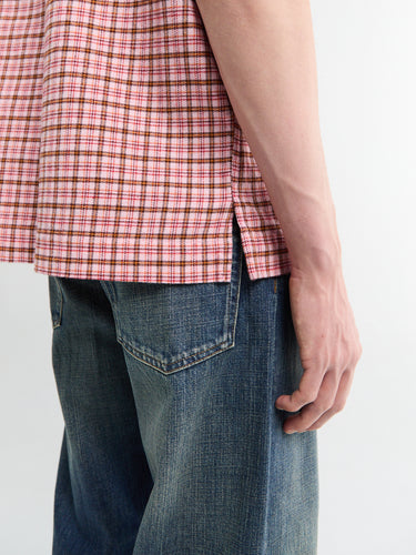 Sunflower - Adam Overshirt in Pink Check