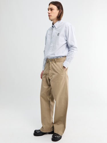 Sunflower - Wide Twist Chino in Khaki