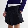 Sunflower - Wide Pleated Shorts in Navy Stripe