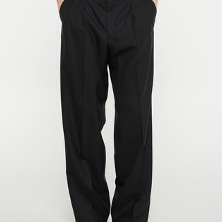 Sunflower - Wide Pleated Trousers in Black