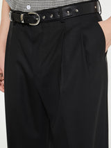 Sunflower - Wide Pleated Trousers in Black