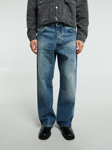 Sunflower - Wide Twist Jeans in Mid Blue