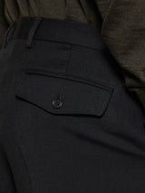 Sunflower - Wide Pleated Trousers in Black