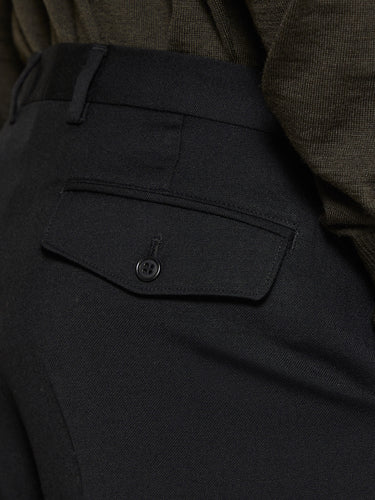 Sunflower - Wide Pleated Trousers in Black
