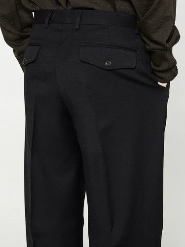 Sunflower - Wide Pleated Trousers in Black
