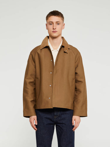 Sunflower - Short Raglan Coat in Beige