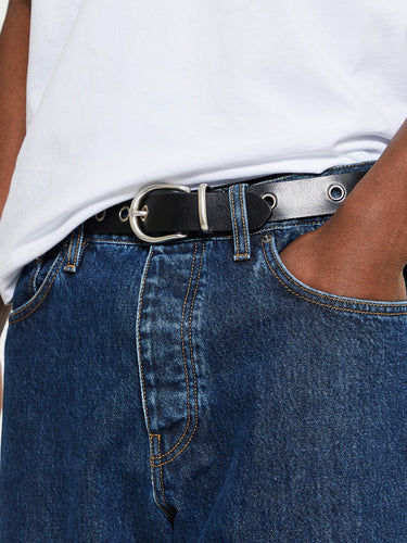 Sunflower - Eyelet Belt 3cm in Black