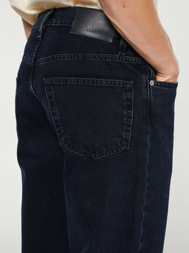 Sunflower - Loose Jeans in Blue Black