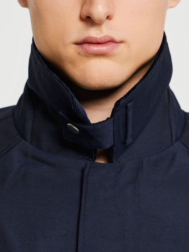 Sunflower - Short Raglan Coat in Navy
