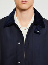 Sunflower - Short Raglan Coat in Navy