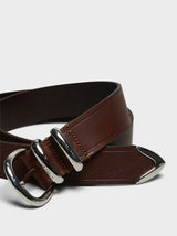Sunflower - Tip End Belt 3,5 cm in Brown