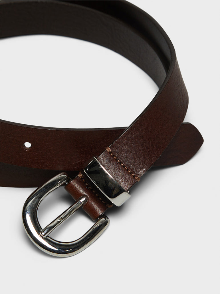 Simple Belt 2,5 cm in Brown