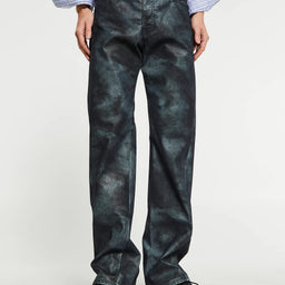 Sunflower - Straight Twist Nubuk Jeans in Navy Washed