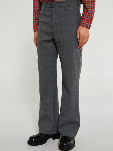 Sunflower - Flare French Trousers in Grey Melange