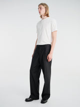 Sunflower - Wide Pleated Trouser Tropical Wool in Black