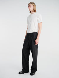 Sunflower - Wide Pleated Trouser Tropical Wool in Black
