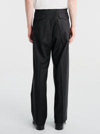 Sunflower - Wide Pleated Trouser Tropical Wool in Black