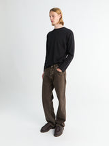 Sunflower - Loose Jeans in Vintage Brown