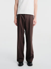 Sunflower - Wide Pleated Trousers in Brown