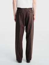 Sunflower - Wide Pleated Trousers in Brown