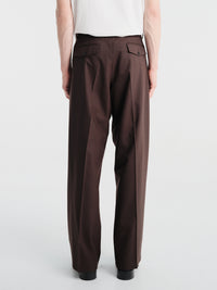 Sunflower - Wide Pleated Trousers in Brown