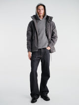 Sunflower - Wool Hoodie in Grey Melange