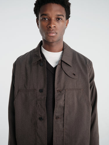 Sunflower - Labour Jacket Wool Tech in Brown