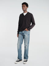 Sunflower - Moon Merino V-Neck Knit in Brown