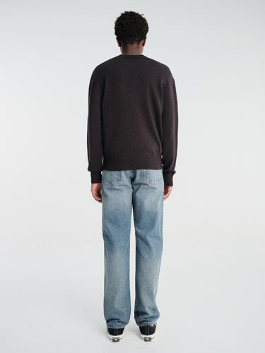 Sunflower - Moon Merino V-Neck Knit in Brown