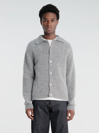 Sunflower - Alpaca Cardigan in Grey Melange