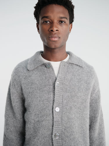 Sunflower - Alpaca Cardigan in Grey Melange