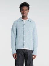 Sunflower - Alpaca Cardigan in Light Blue
