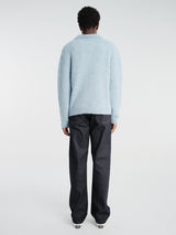 Sunflower - Alpaca Cardigan in Light Blue
