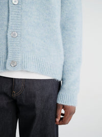 Sunflower - Alpaca Cardigan in Light Blue