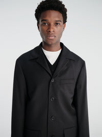 Sunflower - 4 Button Blazer Tropical Wool in Black