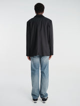 Sunflower - 4 Button Blazer Tropical Wool in Black