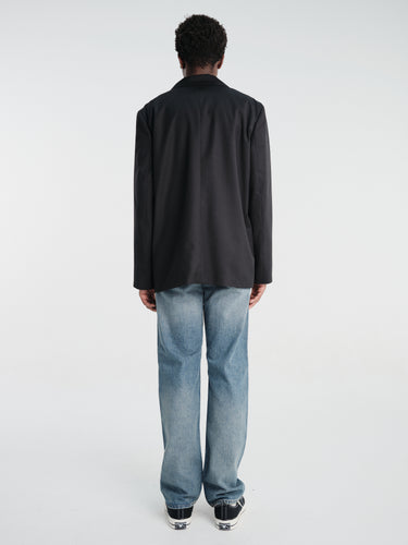 Sunflower - 4 Button Blazer Tropical Wool in Black