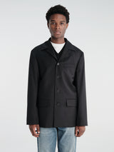 Sunflower - 4 Button Blazer Tropical Wool in Black