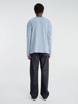 Sunflower - Stripe Ls Pocket Tee in Blue