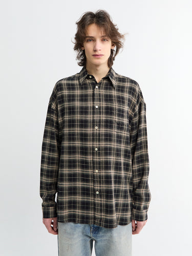 Sunflower - Checked Stable Shirt in Black