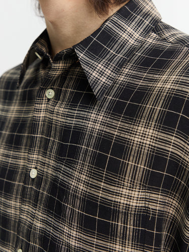 Sunflower - Checked Stable Shirt in Black