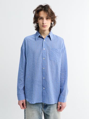 Sunflower - Check Stable Shirt in Blue