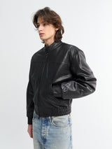 Sunflower - Polo Biker Jacket in Black