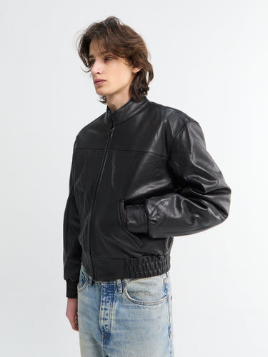 Sunflower - Polo Biker Jacket in Black