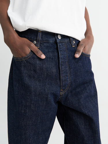 Wide Twist Jeans in Simple Rinse Blue