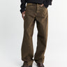 Sunflower - Wide Twist Jeans in Overdyed Black Khaki