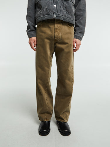 Sunflower - Wide Twist Jeans in Vintage Khaki
