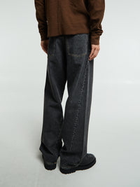 Sunflower - Wide Twist Jeans in Black Stone