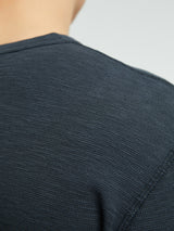 Sunflower - Waffle Long Sleeve T-Shirt in Washed Black
