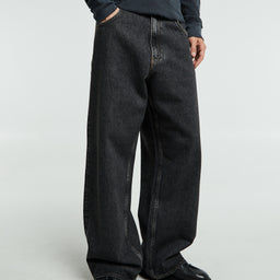 Sunflower - Super Wide Jeans in Black Stone